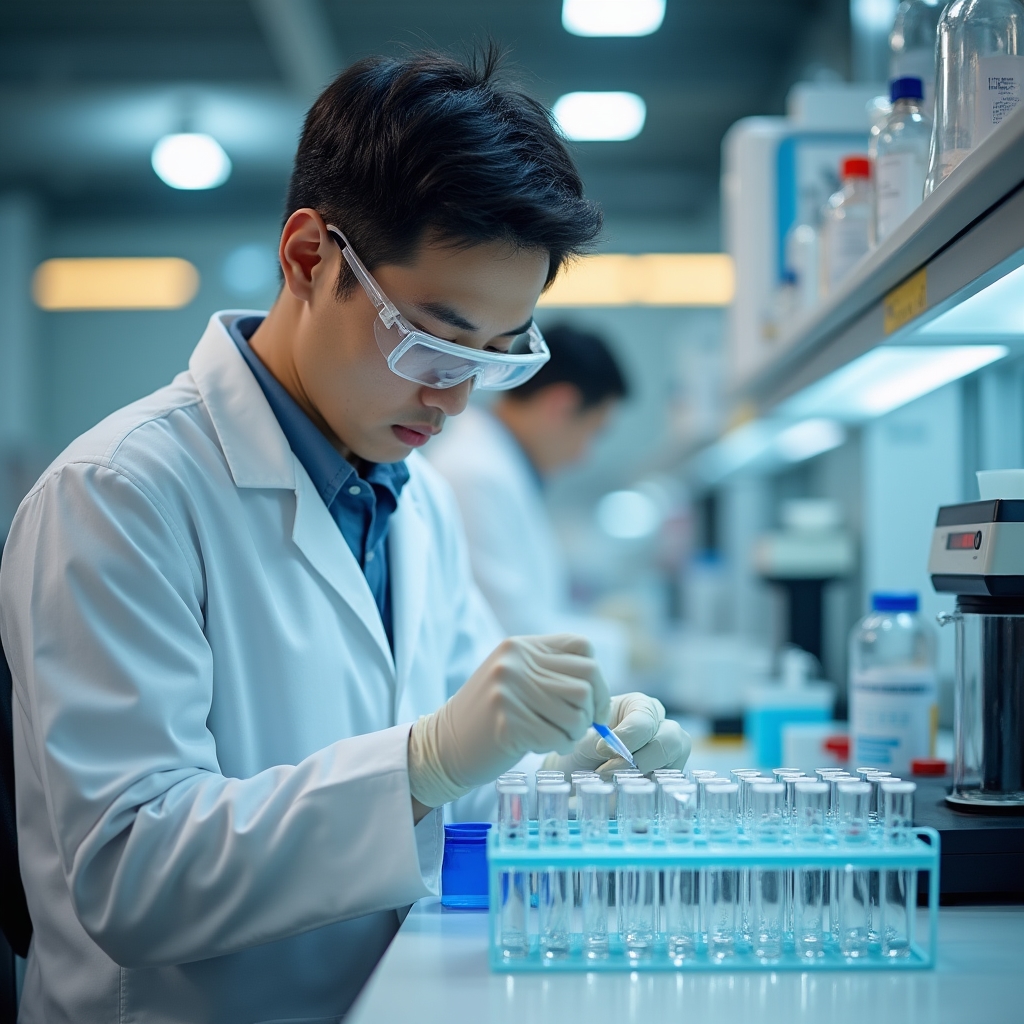 Процесс лабораторного анализа проб