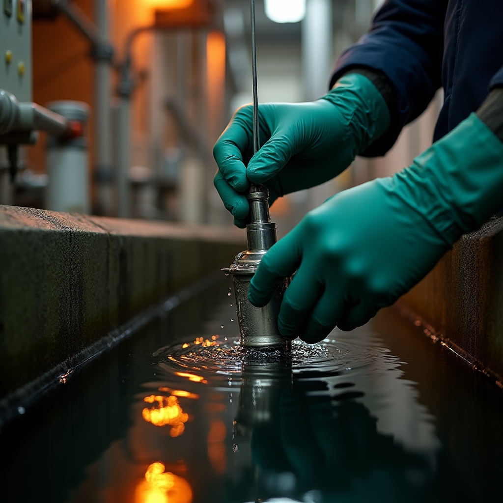 Отбор проб воды из промышленного источника